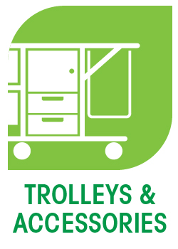 Trolley and accessories icon
